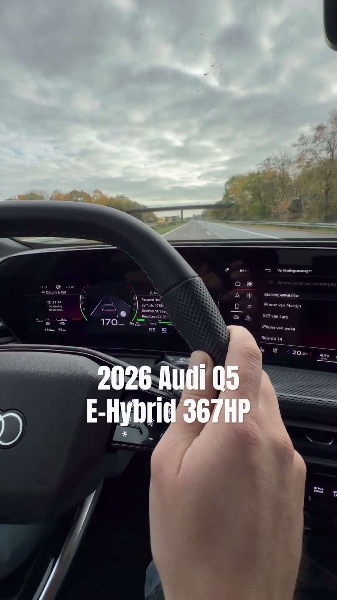 2026  Q5 E-Hybrid 367HP on UNLIMITED SPEED Autobahn!